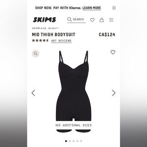 New Skims Everyday Sculpt Mid Thigh Size Small